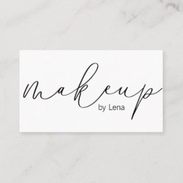 Elegante Typografie Makeup | Visitenkarte