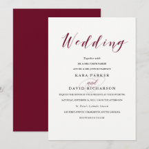 Elegante Typografie | Marsala Wedding