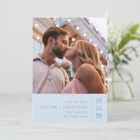Elegante Typografie Minimalistische Foto-Hochzeit 
