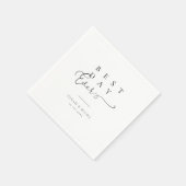 Elegante Typografie: Moderne Hochzeiten von Napkin Serviette (Ecke)