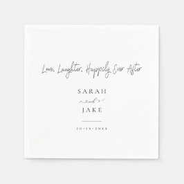 Elegante Typografie: Moderne Hochzeitsnapkins der Serviette