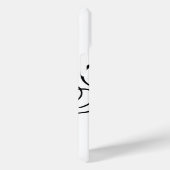 Elegante Typografie Monogram Case-Mate iPhone Hülle (Rückseite / Rechts)