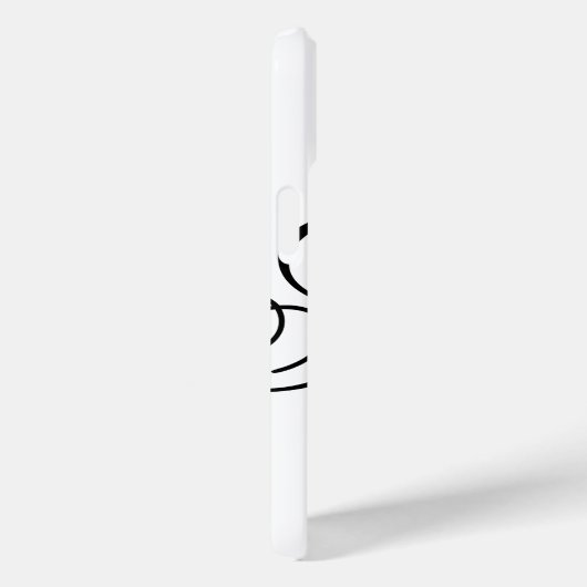 Elegante Typografie Monogram Case-Mate iPhone Hülle (Rückseite / Rechts)