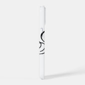 Elegante Typografie-Monogramm iPhone 15 Hülle (Rechte Seite)
