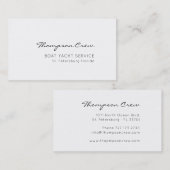 Elegante Typografie. Name der handgeschriebenen Se Visitenkarte (Vorne/Hinten)