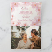 Elegante Typografie Niedlicher Blumenkeepake Karte (Innenseite)