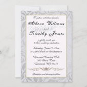Elegante Typografie Regency Era Wedding Einladung (Vorderseite)