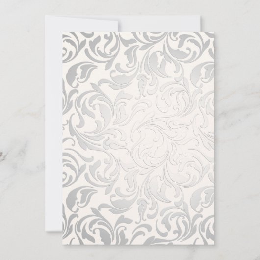 Elegante Typografie Regency Era Wedding Einladung (Rückseite)