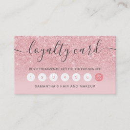 elegante Typografie Rosa Glitzer Glitzern ombre Treuekarte
