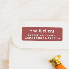 Elegante Typografie Rot & Weiß Retro