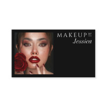 Elegante Typografie Schwarzer QR-Code Foto Make-up