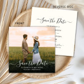 Elegante Typografie Script Moderne Ein Foto Hochze Save The Date