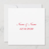 Elegante Typografie sei meins, sagen wir ja Liebe  (Rückseite)