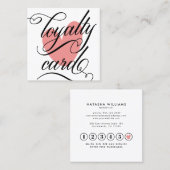 Elegante Typografie Treuekarte (Vorne/Hinten)