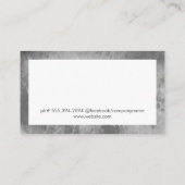 Elegante Typografie Visitenkarte (Rückseite)