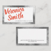 Elegante Typografie Visitenkarte (Vorne/Hinten)