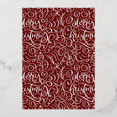 Elegante Typografie Weihnachtsgebäck Einladung (Rückseite)