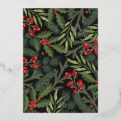 Elegante Typografie Weihnachtsgebäck Einladung (Rückseite)