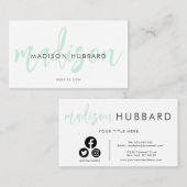 Elegante Typografy Business Cards Visitenkarte (Vorne/Hinten)