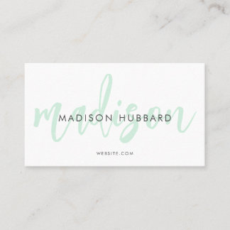 Elegante Typografy Business Cards Visitenkarte