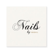 Elegante Typografy Nails nach "Name" QR-Code Elfen