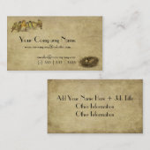 Elegante u. künstlerische Vögel und Visitenkarte (Vorne/Hinten)