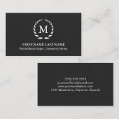 Elegante u. moderne Studenten-Visitenkarten Telefonnummerkarte (Vorne/Hinten)