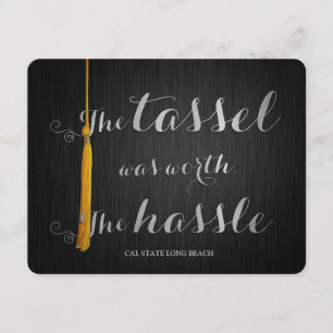 Elegante u. noble Klasse von Uni-Abschluss 2014 Einladung