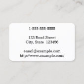 Elegante u. schlichte visitenkarte (Rückseite)