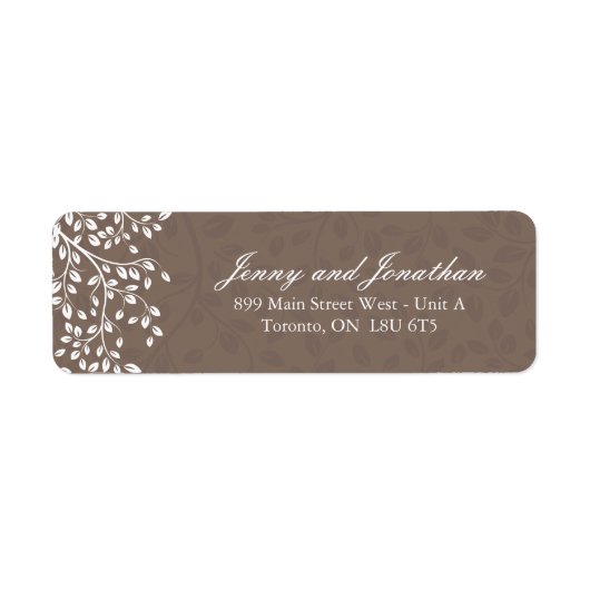 Elegante UAWG Address Labels (Vorne)