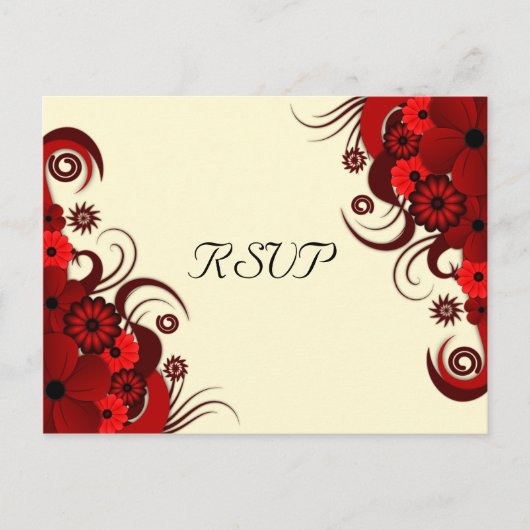 Elegante UAWG-Karten in Rot und Weiß Einladungspostkarte (Vorderseite)