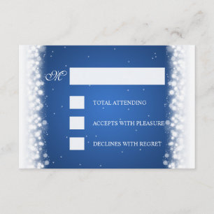 Elegante UAWG Magic Sparkle RSVP Karte