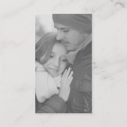 Elegante UAWG | QR-Code für schwarzes und weißes F Begleitkarte (Rückseite)