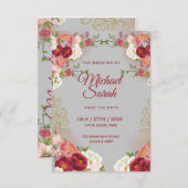 Elegante UAWG Response Card | Maßgeschneiderte Hoc RSVP Karte (Vorne/Hinten)