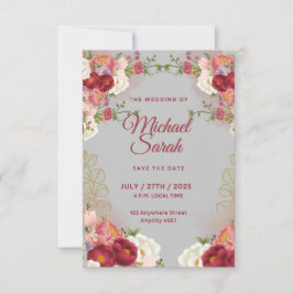 Elegante UAWG Response Card | Maßgeschneiderte Hoc RSVP Karte