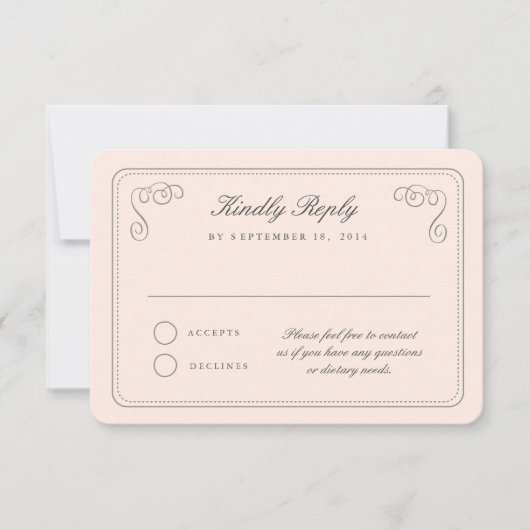 Elegante UAWG RSVP Karte (Vorderseite)