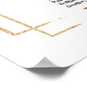 Elegante Übersicht über die Sitzplätze in Burgundy Poster (Ecke)