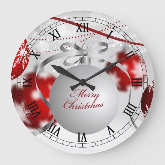 Elegante Uhr der Weihnachtszeit (Vorderseite)