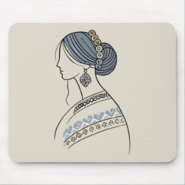Elegante ukrainische Folk Art Mousepad