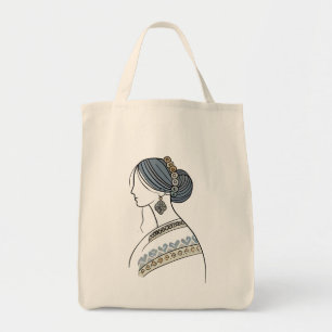 Elegante ukrainische Kunst-Lebensmittelgeschäft Ta Tragetasche