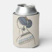 Elegante ukrainische Volkskunst kann kühlen Dosenkühler (Kanne Vorderseite)