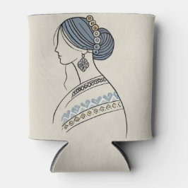 Elegante ukrainische Volkskunst kann kühlen Dosenkühler