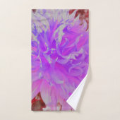 Elegante ultraviolette Dekorative Dahlia-Blume Badhandtuch Set (Handtuch)
