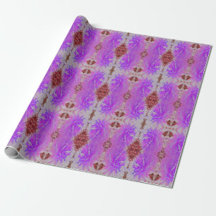 Elegante ultraviolette Dekorative Dahlia-Blume Geschenkpapier