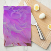 Elegante ultraviolette Dekorative Dahlia-Blume Geschirrtuch (Viertel Falte)