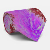 Elegante ultraviolette Dekorative Dahlia-Blume Krawatte (Gerollt)