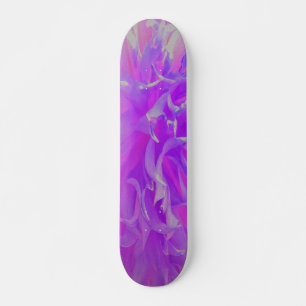 Elegante ultraviolette Dekorative Dahlia-Blume Skateboard