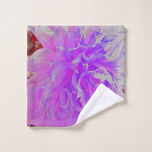 Elegante ultraviolette Dekorative Dahlia-Blume Waschlappen (Waschlappen)