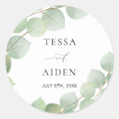 Elegante Umschlag Aufkleber (Vorderseite)