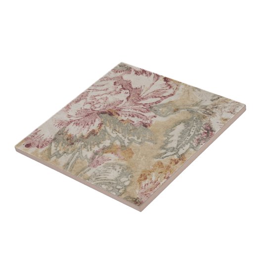 Elegante Unbelebt: Vintage Keramik Fliese (Seite)